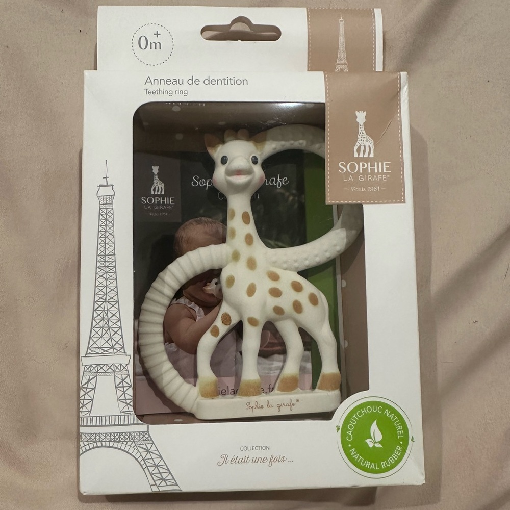 Sophie‎ la Girafe Giraffe NIB Teether PBK 100% Rubber 0+M